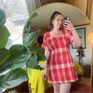 Ace Jig Plaid Mini Dress